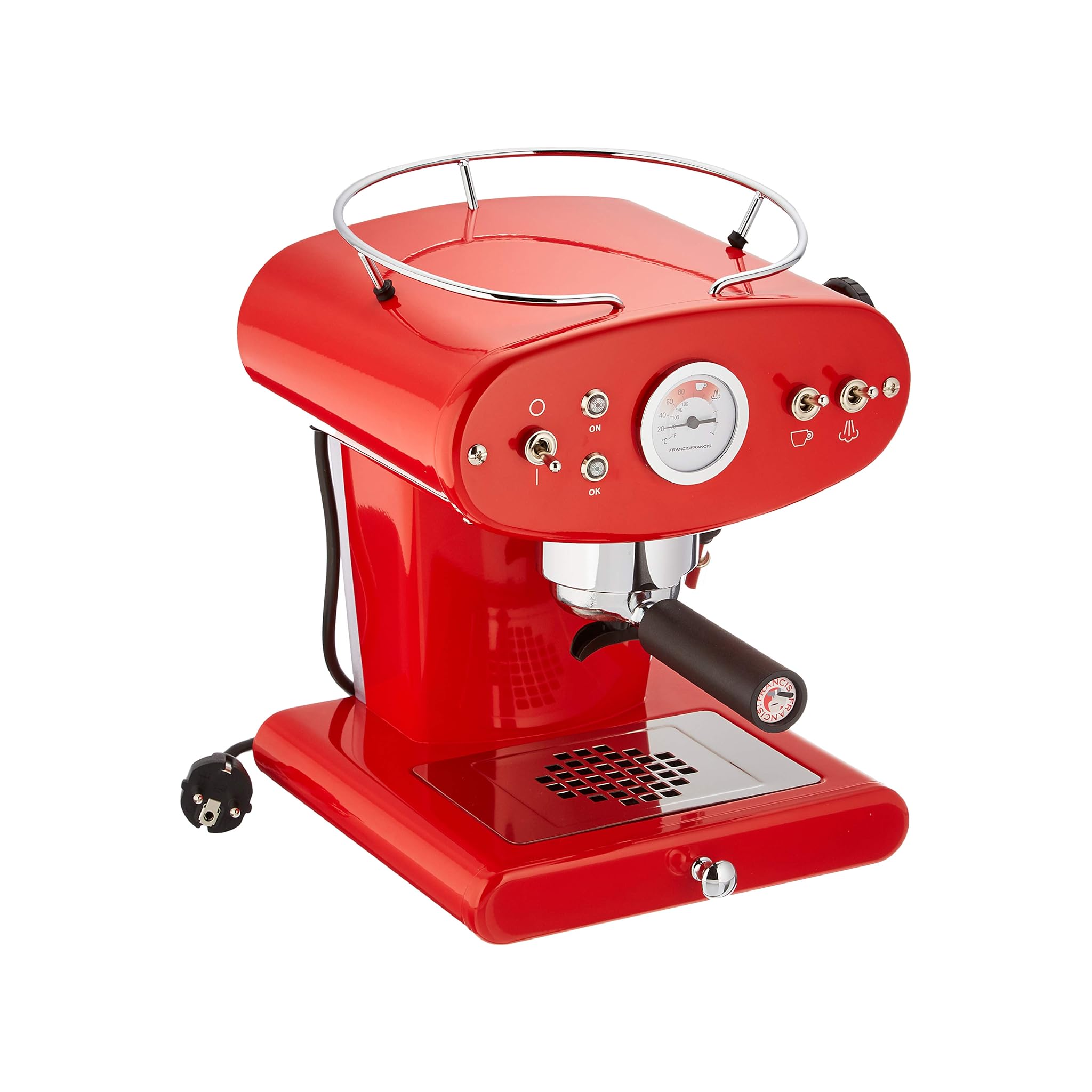 Francis Francis for Illy X1 Ground Coffee Machine Red