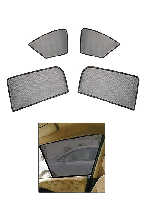 Hi Art Car Side Window Magnetic Sun Shades Curtains With Side Rear
