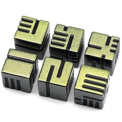 D6 Metal Dice, 16mm 6 Sided Dice Set, ZHOORQI