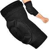 RDX Elbow Pads, Muay Thai MMA Kickboxing Sparring Elbow Guard, Martial Arts Striking Protection,Wrestling Basketball Adjustable MTB Volleyball Compression Padded Sleeve, Men Women