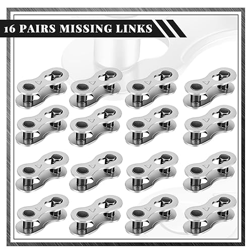 Timtin 16 Pairs Bike Chain Master Link Universal 6/7 /8 Speed