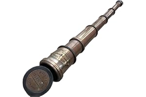 A S Handicrafts Telescope Brass Antique Nautical Spyglass Pirate Vintage Maritime Handheld 16” Royal Navy Telescope replica, Antique Gift Ideas, telescope for adult.