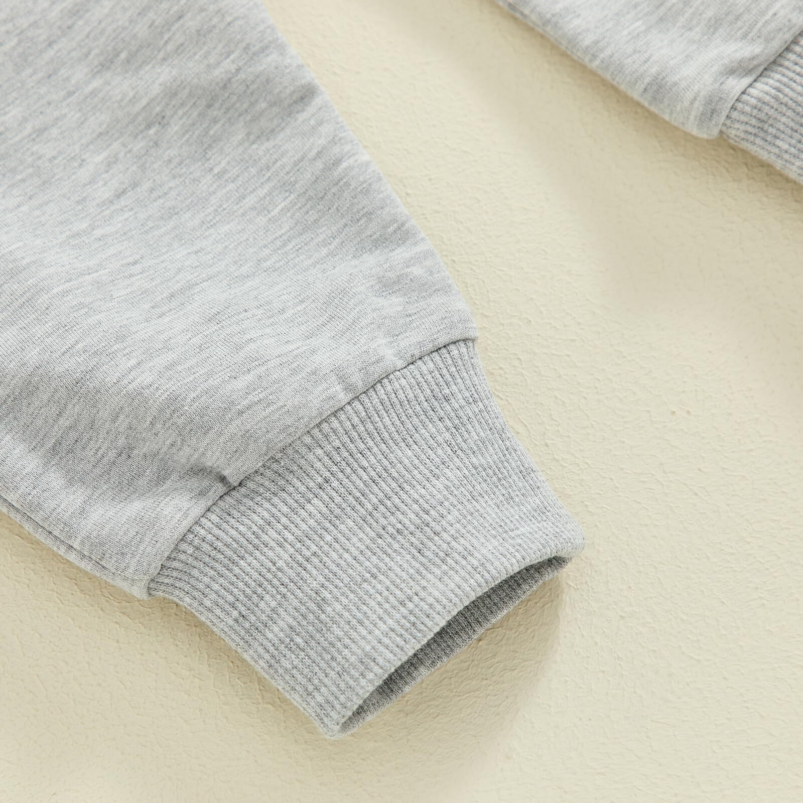 Kupretty Toddler Baby Boy Fall Winter Clothes Letter Graphic Long Sleeve Sweatshirt Pullover Tops + Joggers Pants Outfit Set