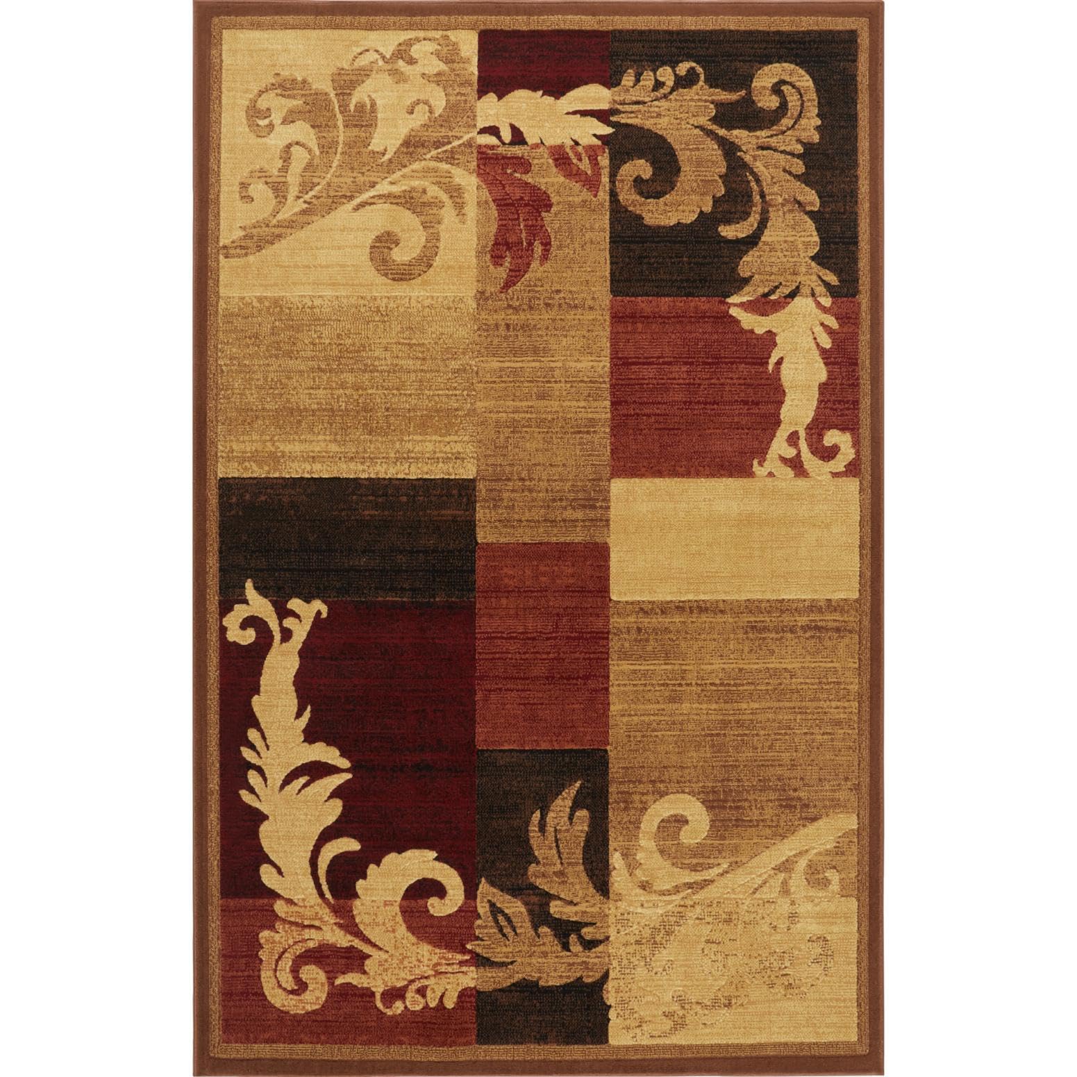Home Dynamix Catalina Pierre Contemporary Scroll Area Rug, Brown/Red, 7'10"x10'2" Image