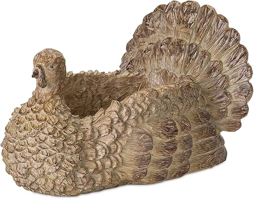 Amazon Com Melrose Turkey Resin Planter Home Kitchen