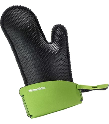 Guantes De Cocina Tipo Pinza Spring Grips 2094035902 - Antideslizantes Y Termorresistentes, Color Negro