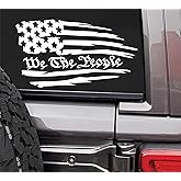 MAZ DISTRIBUTIONS – We The People Sticker – Vinyl Decal for Laptop – Removable Waterproof Sticker for Waterbottle – Useable Indoor and Outdoor for Mailbox – Easy use for Car, SUV and Van – MAZ 413