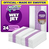 Swiffer WetJet Hardwood Floor Cleaner Spray Mop Pad Refill, Bathroom Cleaning Supplies, Hardwood Floor Cleaner, Multi Surface, 24 Count