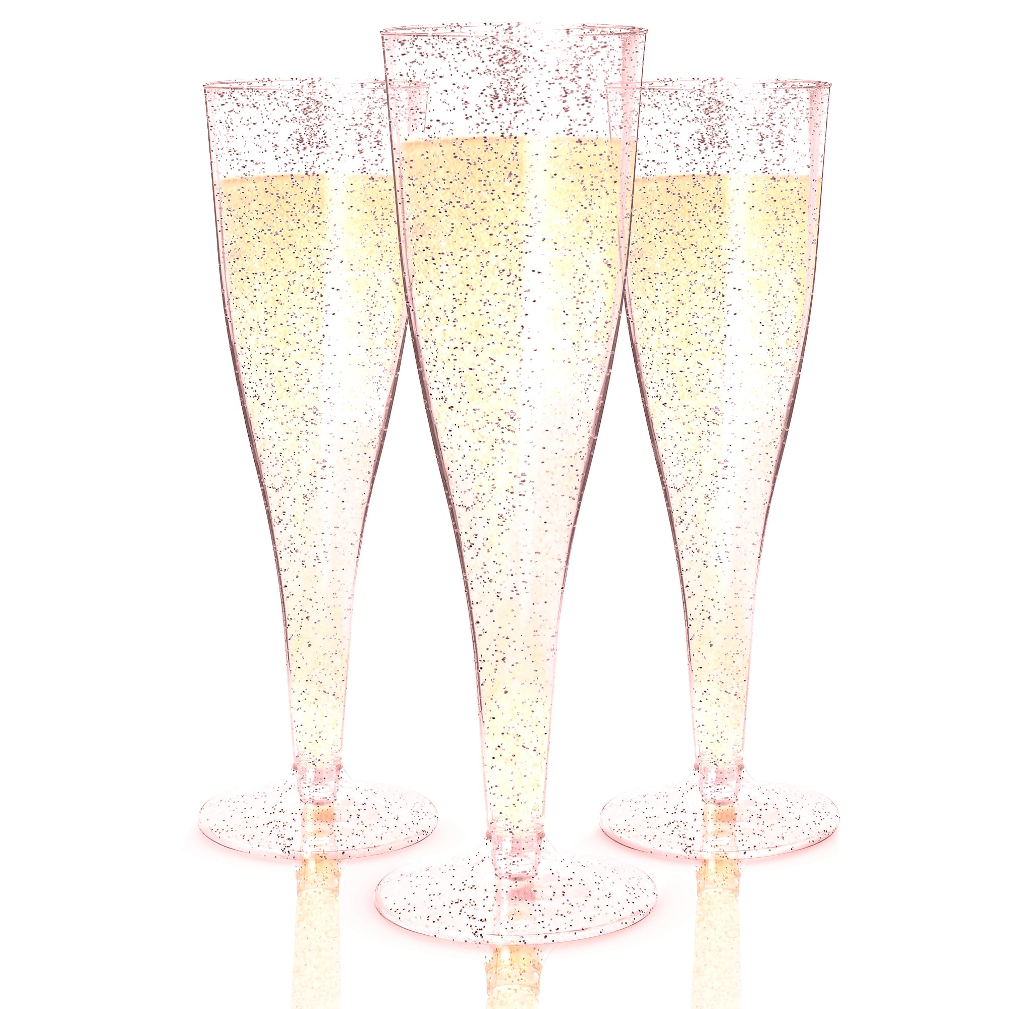 Rose Gold Champagne Flutes