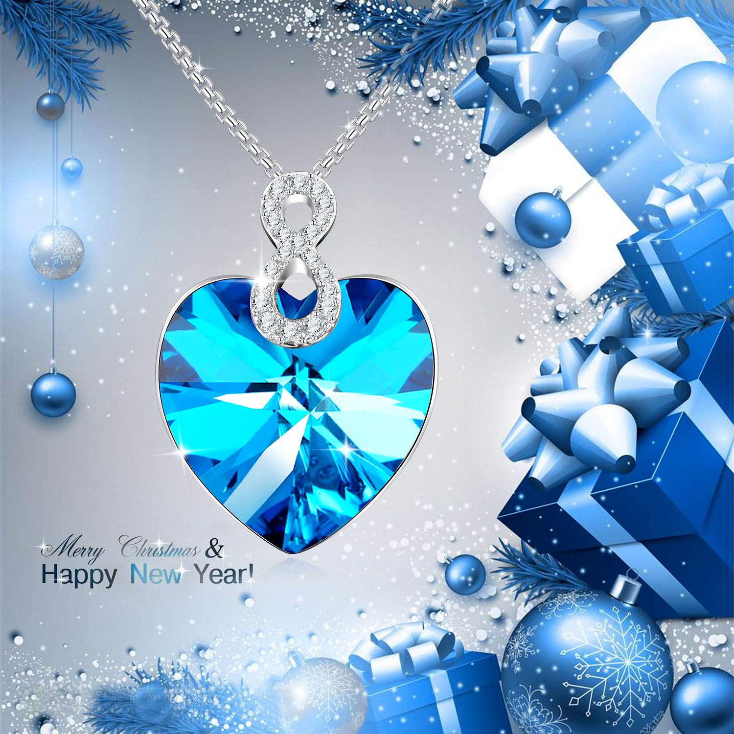 Angelady Collier femme Bijoux composés de cristaux SWAROVSKI Pendentif Idéal (9)