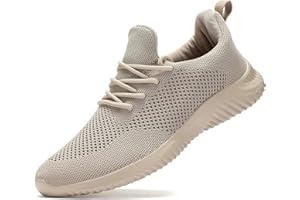 Wrezatro Men's Slip on Walking Shoes Ultra Light Breathable Non Slip Running Shoes Casual Fashion Sneakers Mesh Workout Sports