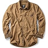 CQR Men's 100% All Cotton Button Down Flannel Shirts, Long Sleeve Brushed Warm Soft Casual Outdoor Plaid Shirt