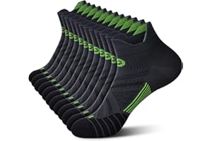 PAPLUS Ankle Compression Sock for Men and Women 2/4/6 Pairs, Low Cut Compression Running Sock with Ankle Support