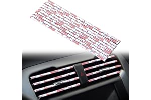 AuMoHall 10 Pieces Car Air Conditioner Decoration Strip DIY Interior Moulding Trim for Car Vent Outlet Auto Car Interior Accessories, American Flag