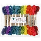 Valdani 100% Australian Virgin Wool Thread Collection Size 8 Thread 12 Brights