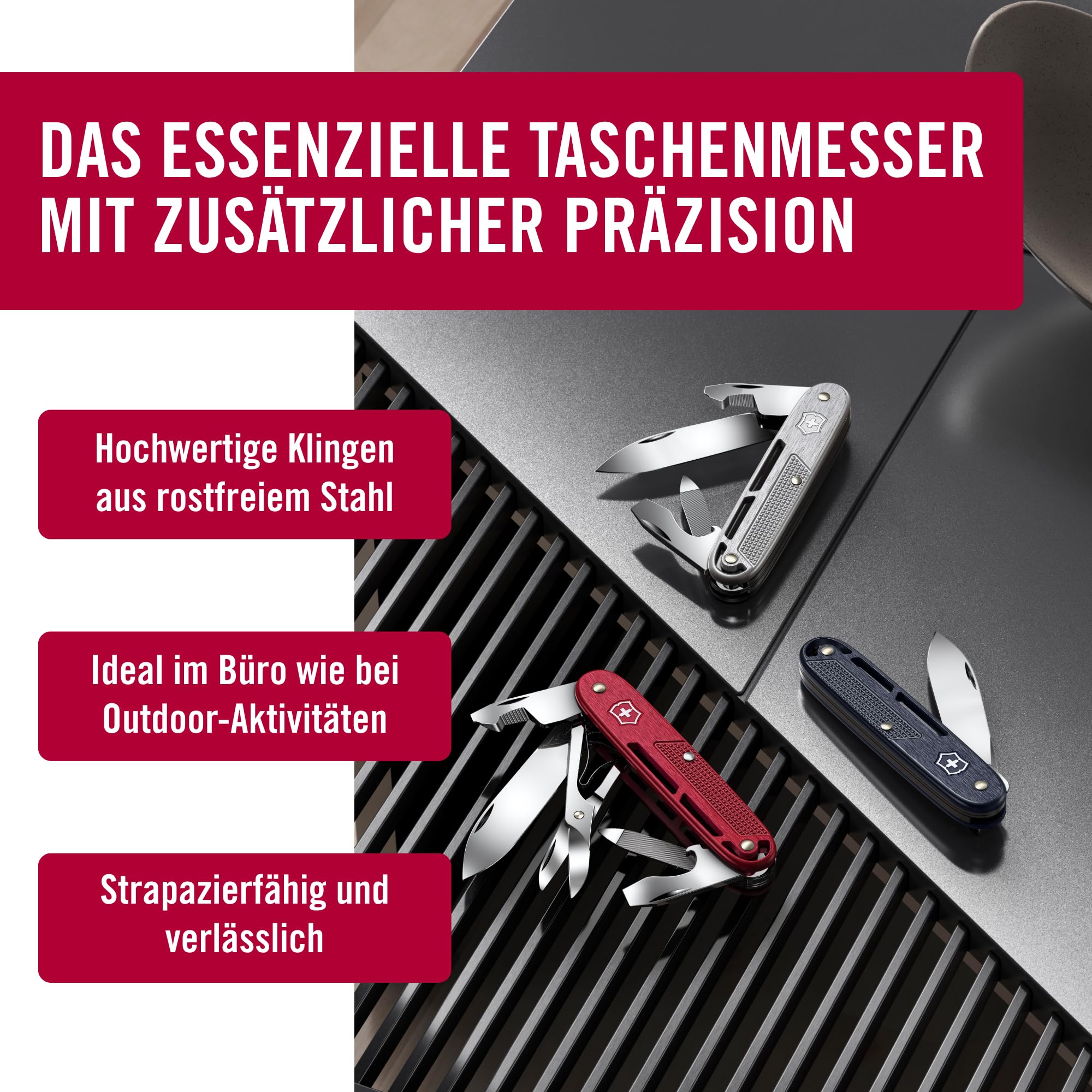 Victorinox Taschenmesser Synergy X Alox - 9 Funktionen, Schere & Trageclip 5