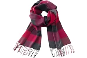 CALVIN & OLIVIA Ultra-Soft Winter Cashmere Feel Scarf Warm Long Unisex Winter Scarves Perfect Holiday Gift for Women Men