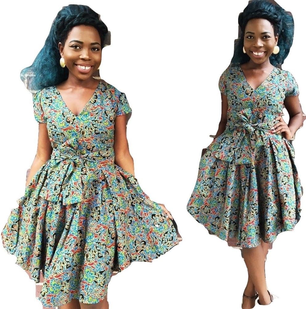 flare dress with belt