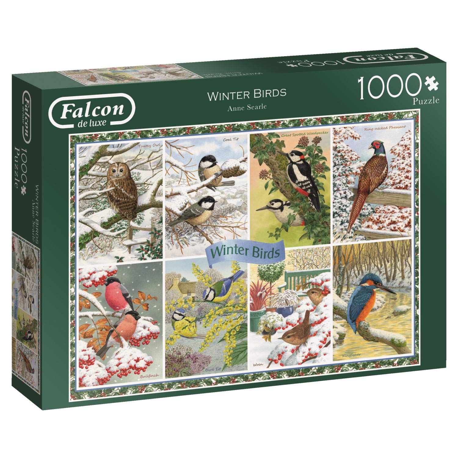 Jigsaw Puzzles Falcon Deluxe Winter Garden Birds Jigsaw Puzzle 500 Pieces