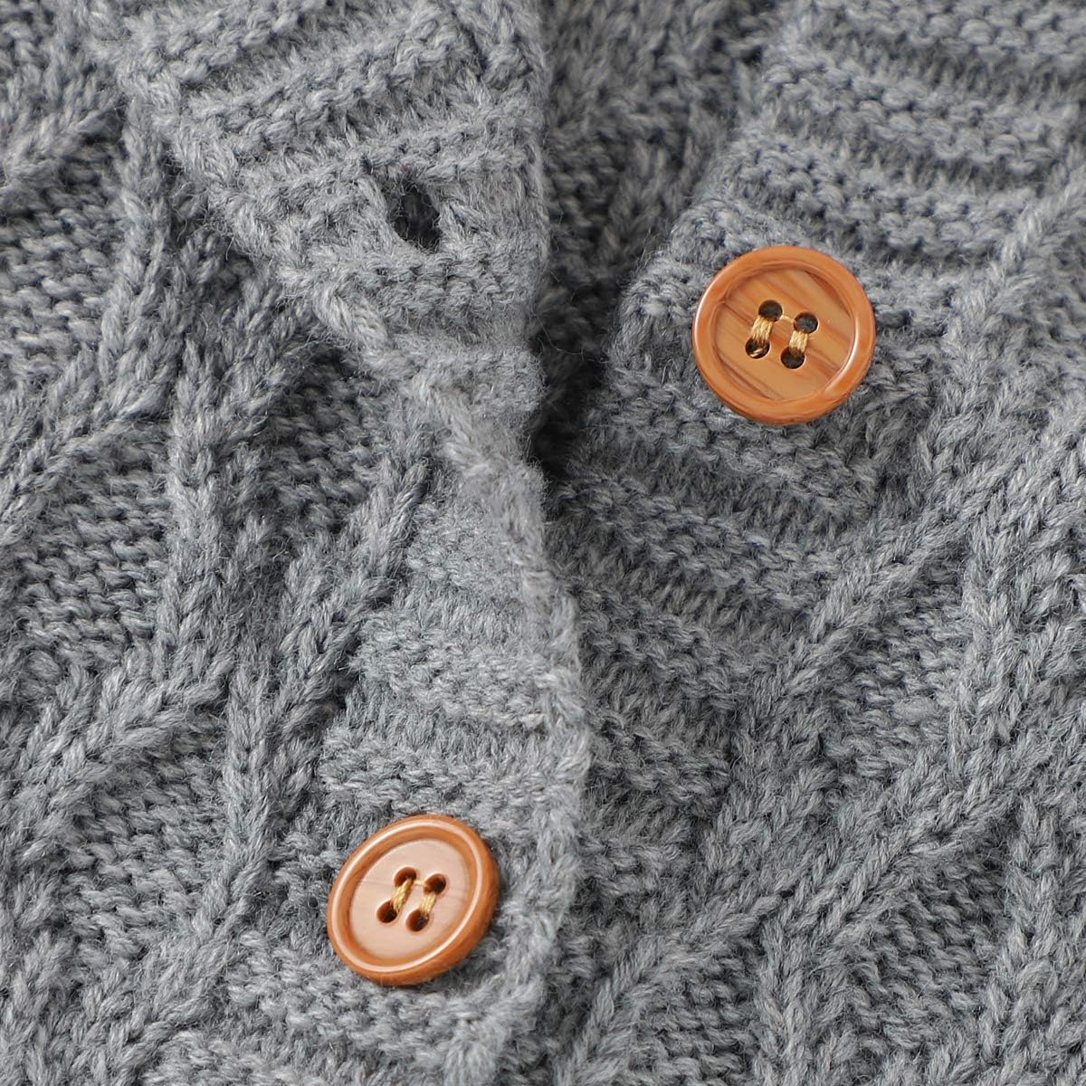 Hadetoto Newborn Baby Romper Knitted Sweater Long Sleeve Jumpsuit Outfits with Warm Hat: Clothing