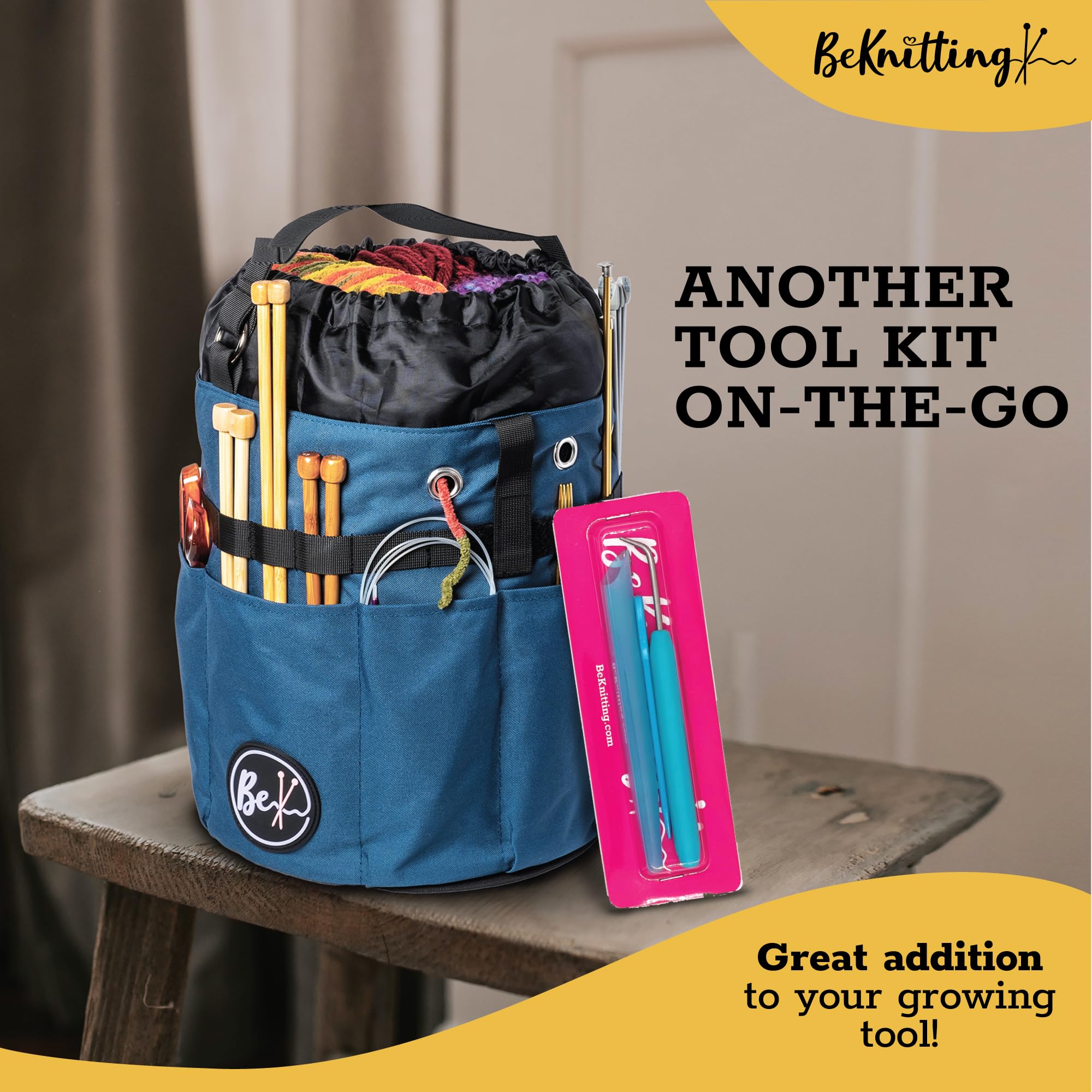 BeKnitting Loom Knitting Pen Tool & Crochet Hook for Beginners Adults & Kids - DIY Arts & Craft Tool