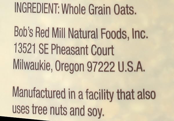 BOB’S RED MILL GLUTEN FREE QUICK COOKING ROLLED OATS, 28 OZ (PACK OF 1) – GLUTEN FREE, NON-GMO, VEGAN, WHOLE GRAIN, KOSHER