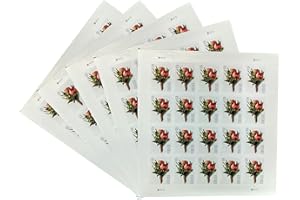 Celebration Boutonniere USPS Forever Stamps Sheet of 20 - New Stamp Issued 2017 (Pack of 5 Sheets)