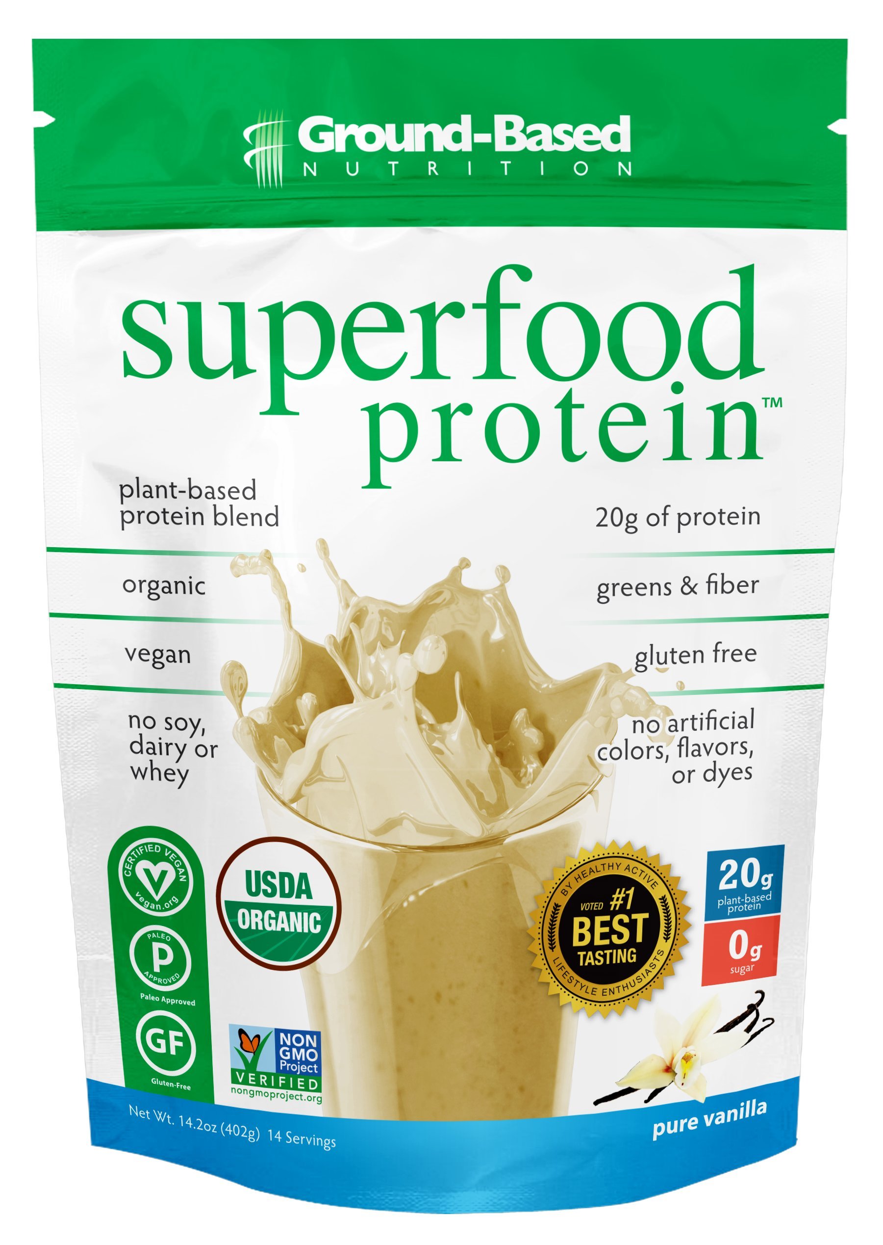 GroundBased Nutrition Certified Organic Superfood Protein