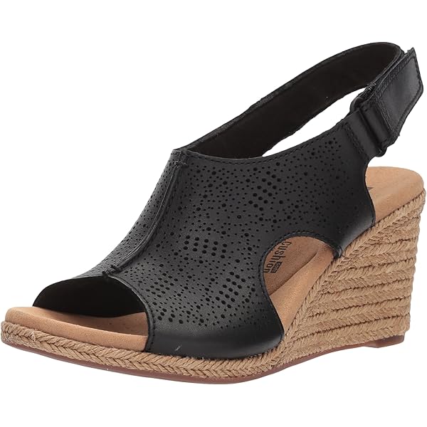 clarks lafley rosen espadrille wedge sandal