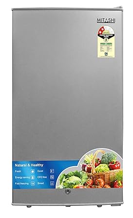 Mitashi 87 L 2 Star Direct Cool Single Door Refrigerator(MSD090RF100, Silver)