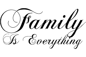 WALLPRESSIONS 36" Family is Everything Wall Decal Sticker Kitchen Home Living Room Together