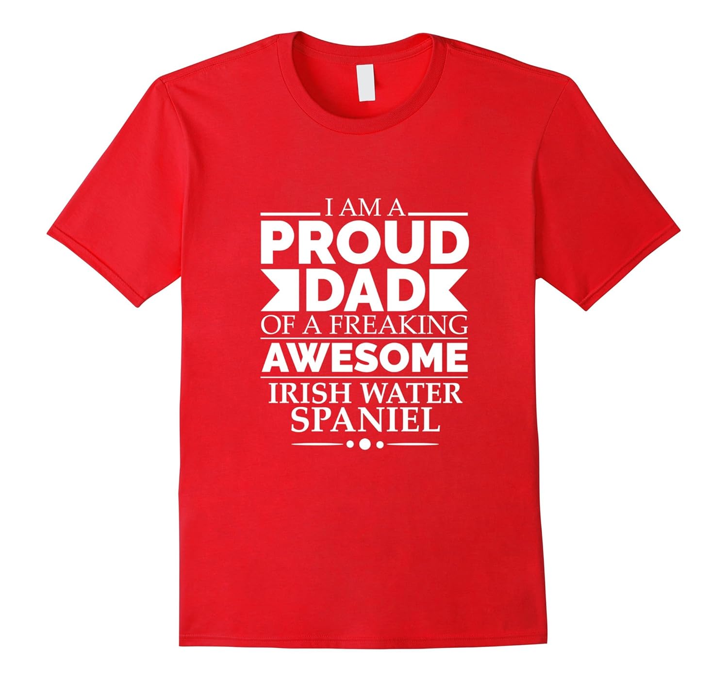 Proud Dad of Awesome Irish Water Spaniel Shirt Dog Dad Owner-ANZ