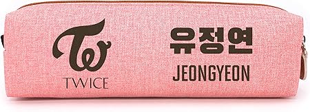 Fanstown K Pop Twice 筆箱 鉛筆ポーチ 鉛筆バッグ チームロゴ メンバー名ケース ロモカード付き ペンケース 文房具 オフィス用品 Amazon