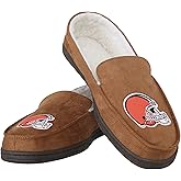 FOCO Mens NFL Team Logo Moccasin Slippers