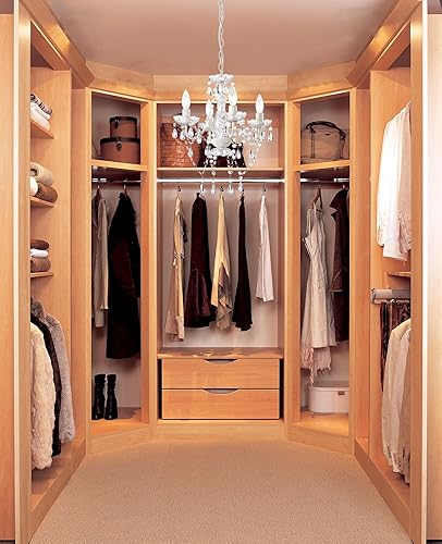 LaLuLa White Chandelier Mini Crystal Chandelier Lighting Hardwired