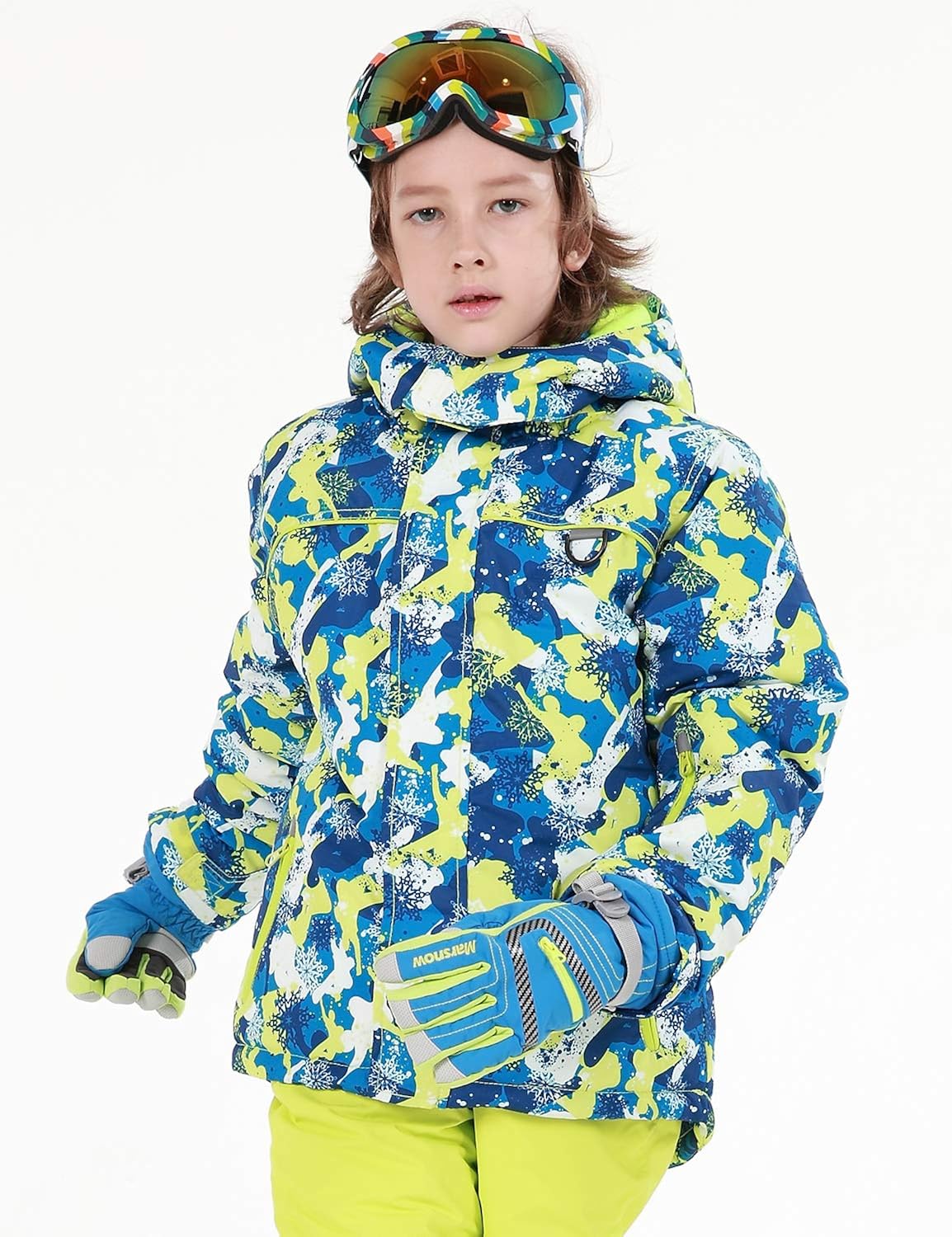 PHIBEE Big Boy's Waterproof Breathable Snowboard Ski Jacket : Clothing