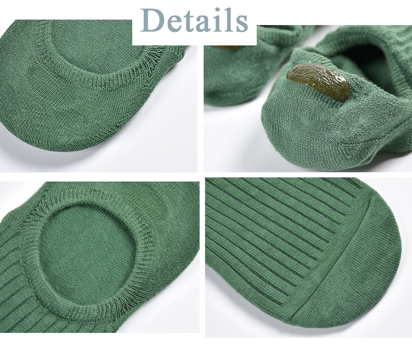 Spikerking Mens Cotton Low Cut No Show Casual Non-Slide Socks OS Multicolor Thin Socks 8 Pack (US shoe Size 6-11, 8 Pack-8 Color 1)