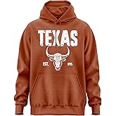 Printbox Originals Texas Longhorn 1845 Hoodie, Austin Football Hooded Sweater for Men Women Unisex