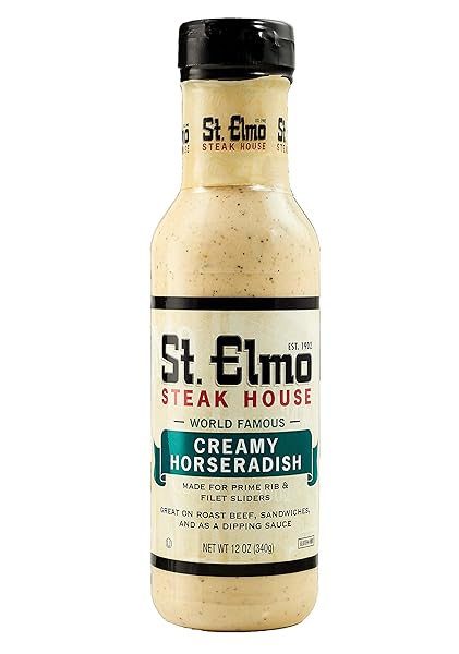 ST. ELMO STEAK HOUSE CREAMY HORSERADISH, GREAT WITH STEAKS AND OTHER MEATS