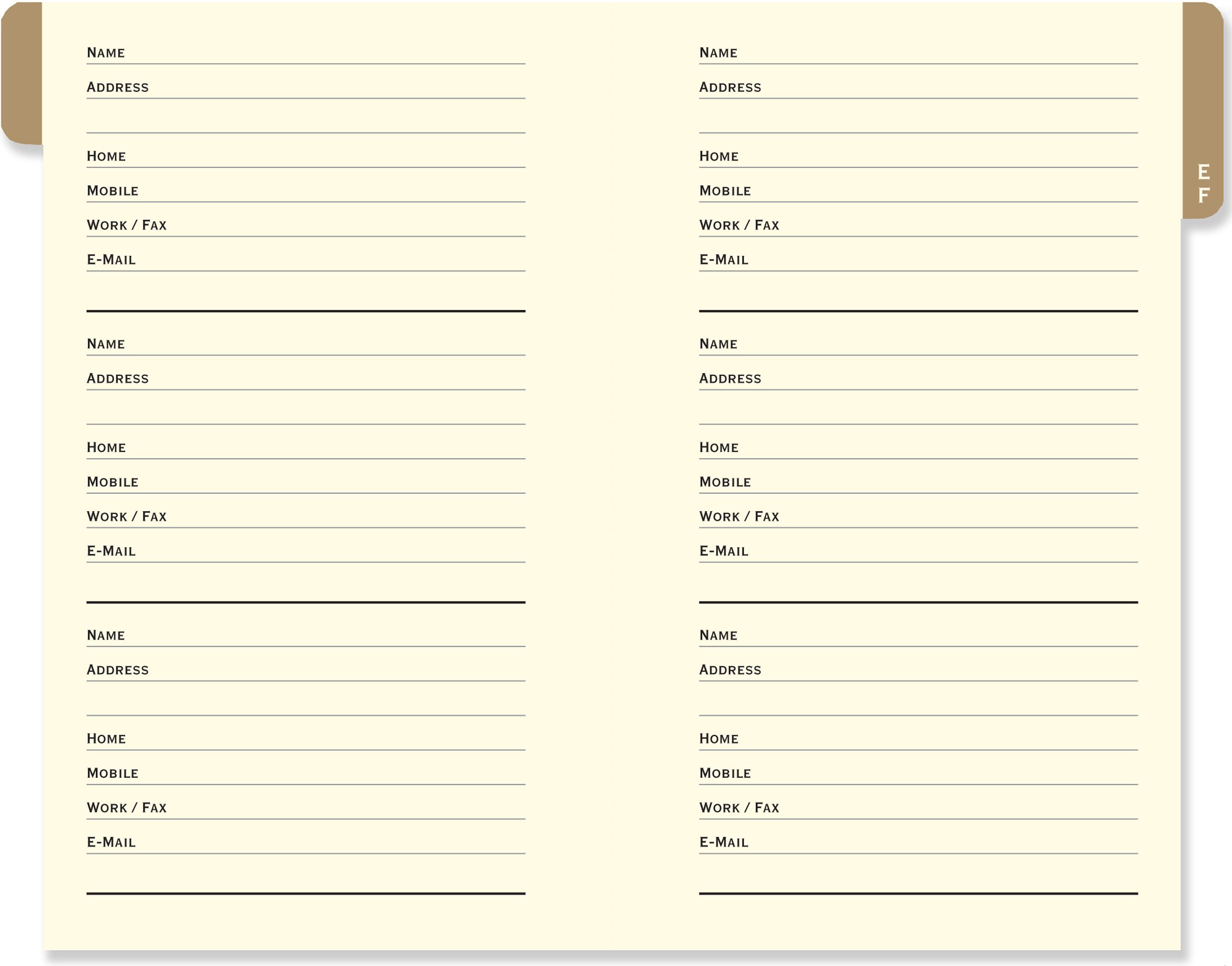 Celestial Address Book