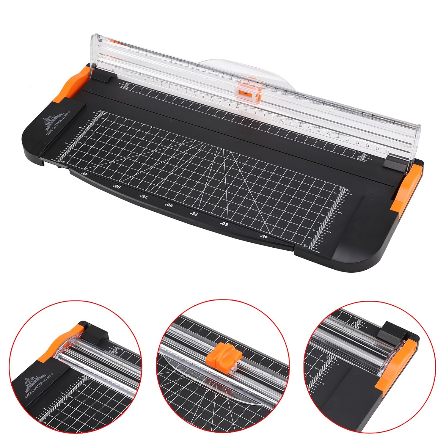 DHOUTDOORS A4 Paper Trimmer Titanium Scrapbooking with Automatic Security Safeguard for Standard