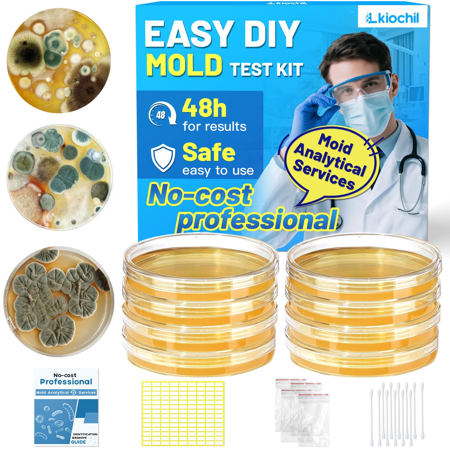 lkiochil Mold Test Kit for Home - 8 Simple