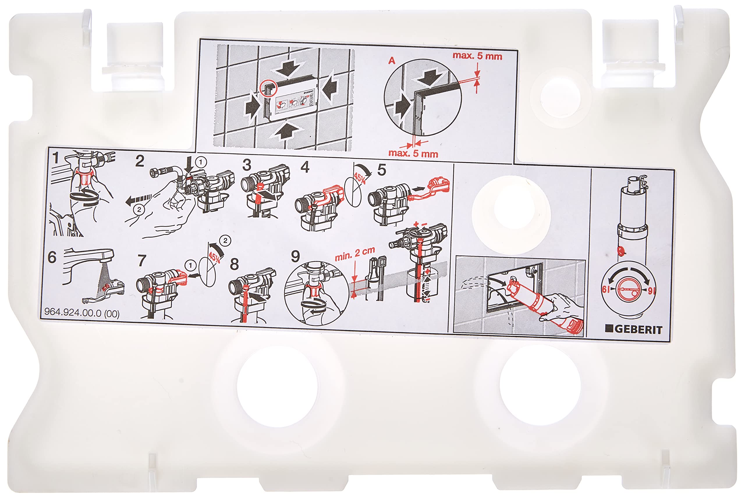Geberit 241.283.00.1 Plate of Protection for Cassette Single