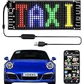 VDIKKS LED Sign Programmable FPCB Flexible Matrix Panel Small Screen Animation Text Message Scrolling LED Display for Home Decor, Car, Shop, Bar, Party, Business Festival 6.7x2.8 inch