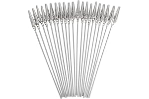 MUKCHAP 150 Pcs Craft Wire Alligator Clamp, 6 Inch(150mm) Long Alligator Clips Bulk, Metal Wire Clamps Roach Clip for Hobby M