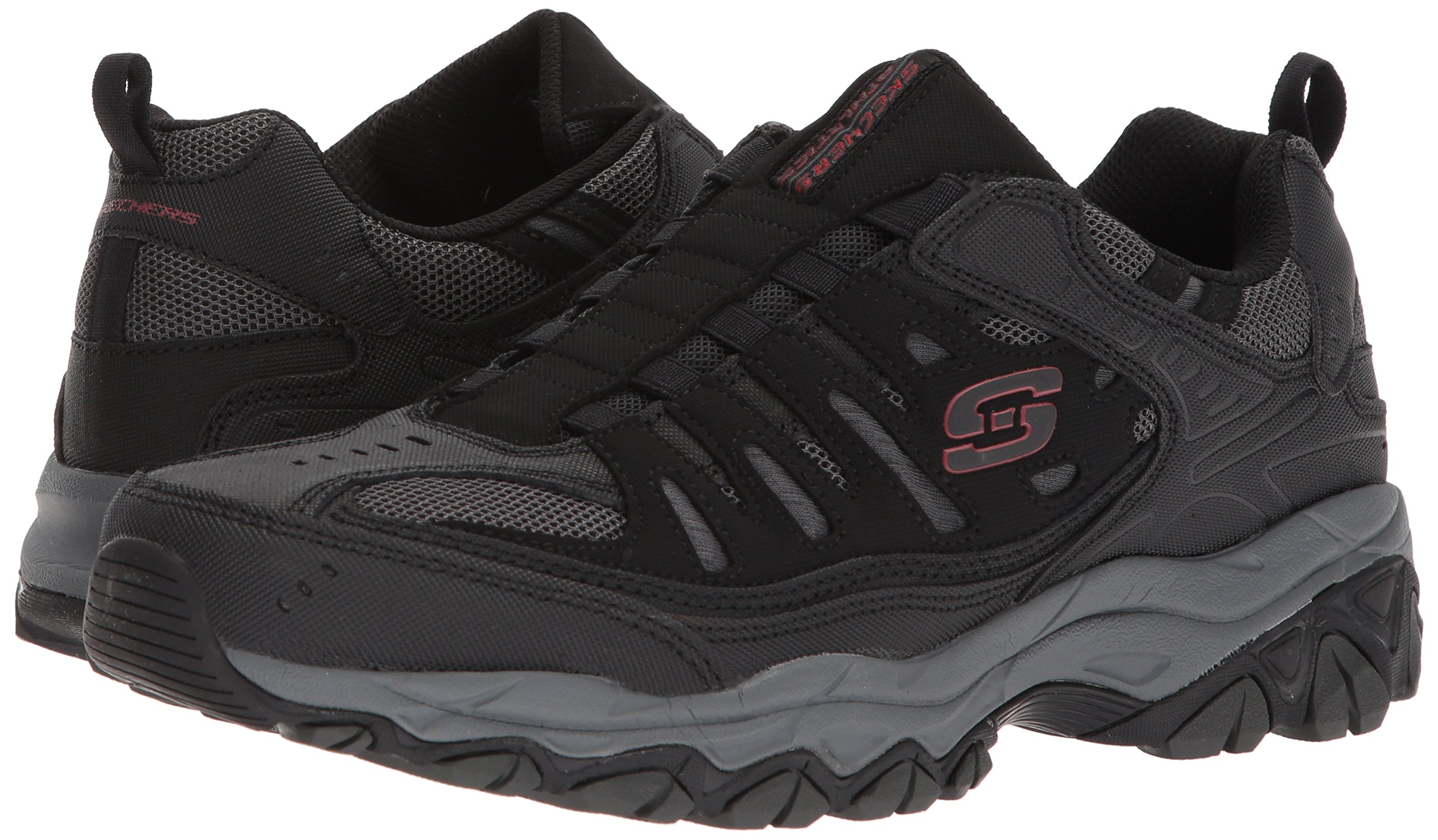 Skechers Sport Men's Afterburn Extra Wide Fit Wonted Loafer,black/charcoal,9.5 4E US Pricepulse