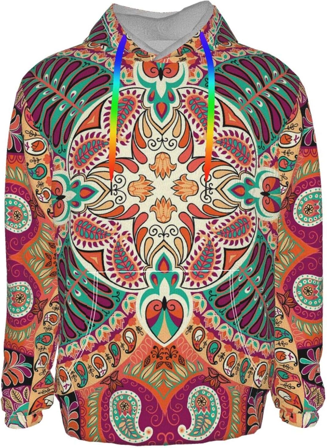 Indian Style Pullover Hooded Sweatshirts For Boys Mens