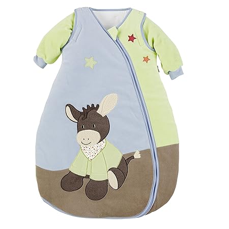 Sterntaler Schlafsack für Kleinkinder, Abnehmbare Ärmel, Wärmeregulierung, Reißverschluss, Größe: 110, Emmi, Bunt