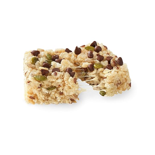 BLAKE’S SEED BASED RICE CRISPY TREATS – CHOCOLATE CHIP (6 COUNT), NUT FREE, GLUTEN FREE, DAIRY FREE & VEGAN, HEALTHY SNACKS FOR KIDS OR ADULTS, SCHOOL SAFE, LOW CALORIE ORGANIC SOY FREE SNACK