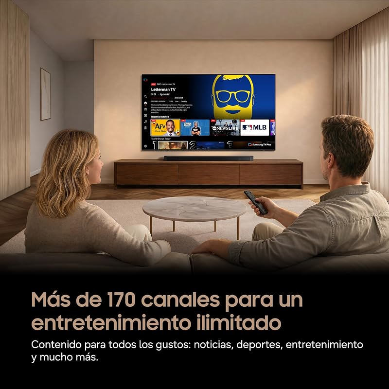 Smart TV Mini LED M73H 4K de 75 polegadas com Vision AI Companion, AI Football TV Plus Mode, Desporto, Cinema e Gaming